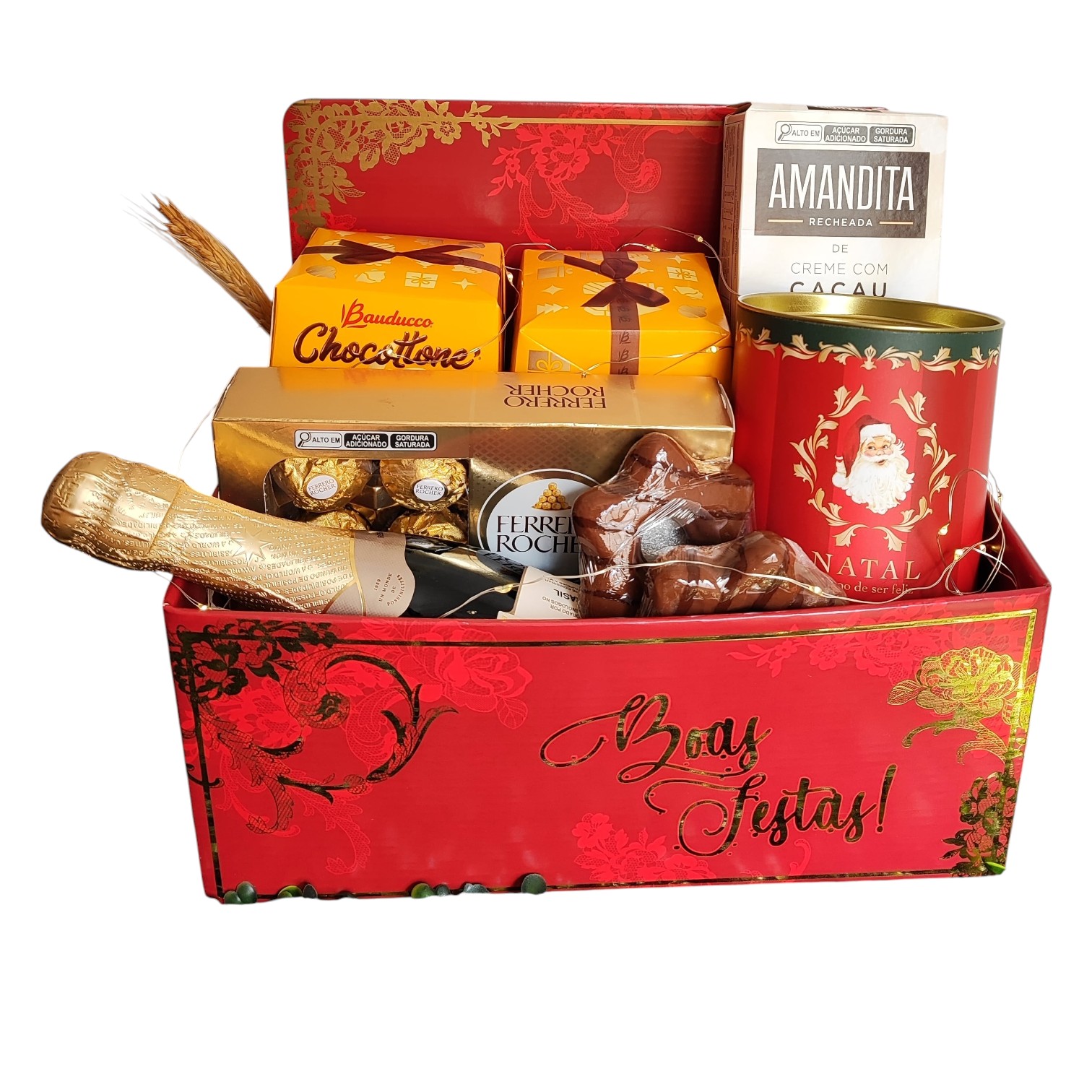 Cesta de natal - Boas festas