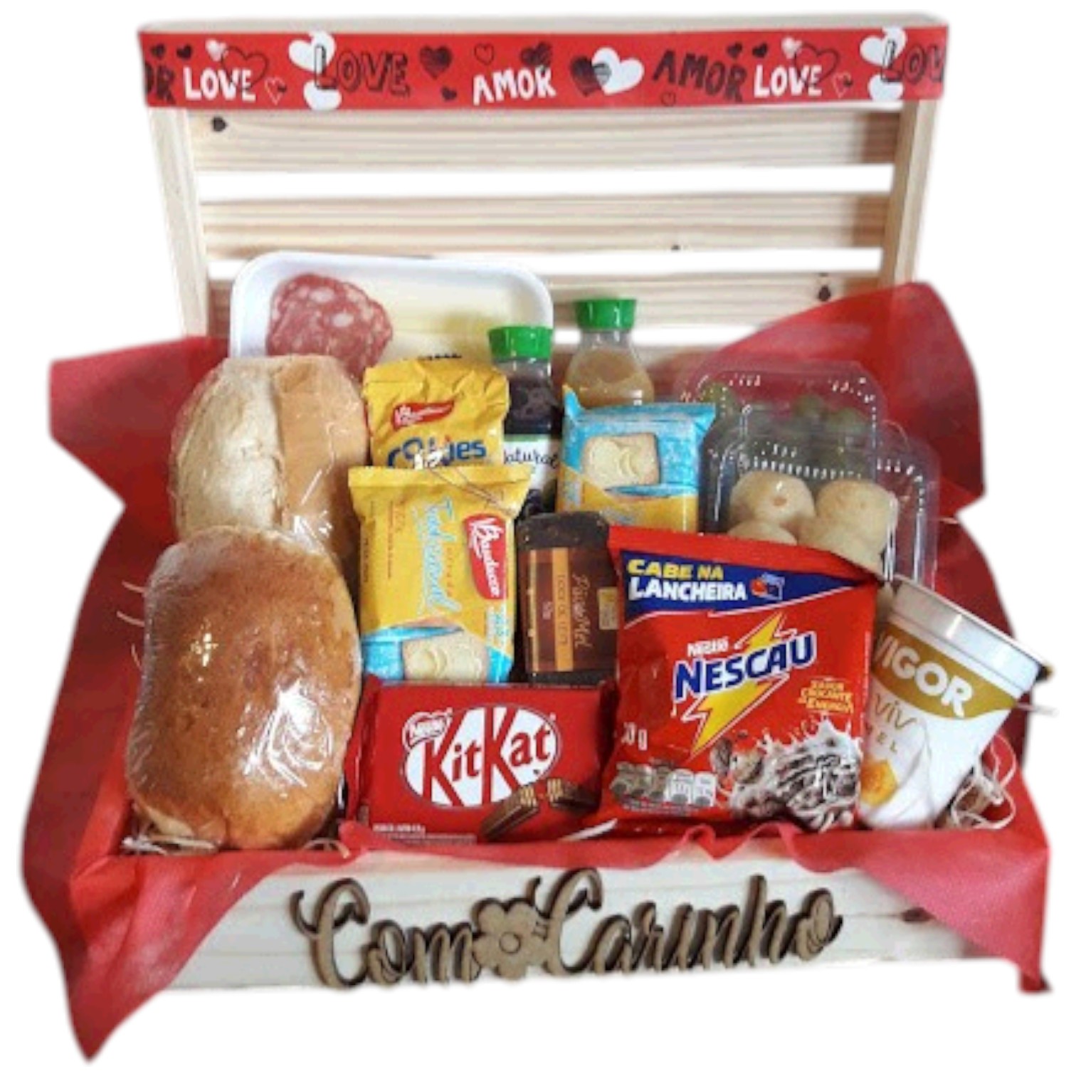 Cesta caf� da manh� para�so de cesta