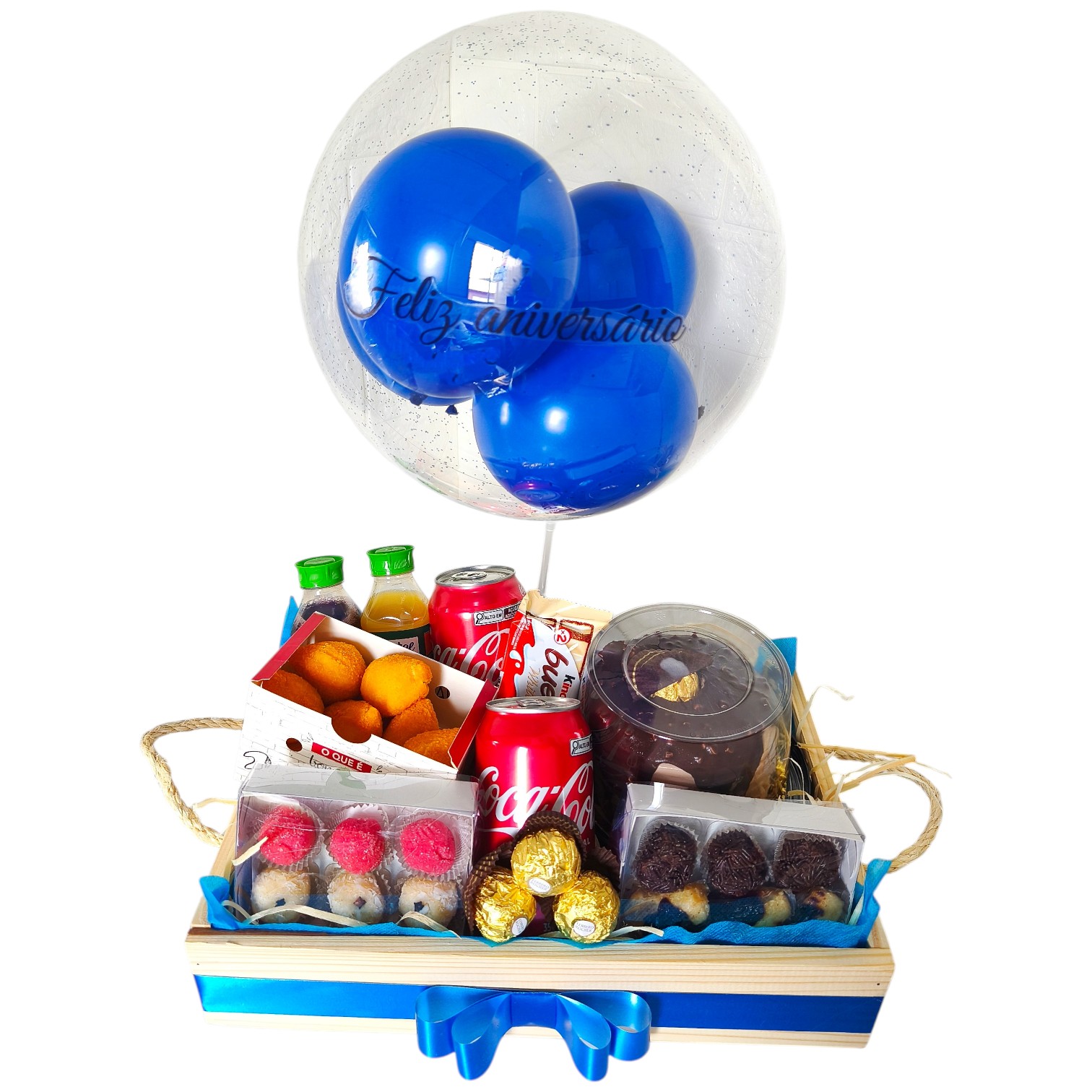 Cesta de anivers�rio -Mini festa